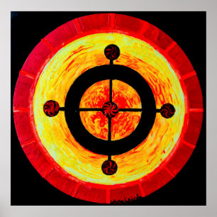 Poster Symbole solaire celtique