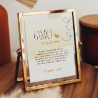 Symbole Sweet Bumblebee Baby shower Famille Tradit