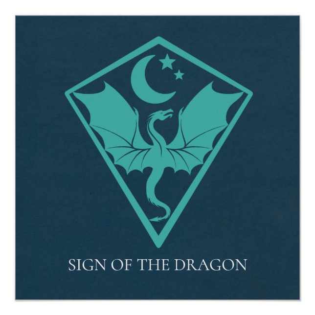 Poster Symbole symbole de dragon Sigil Shield (Devant)