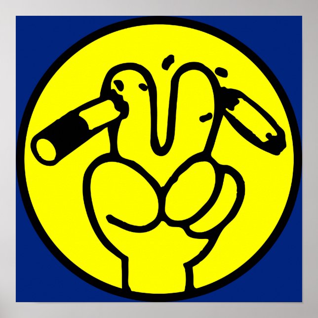 Poster Symbole thaïlandais ⚠ anti-tabac ⚠ (Devant)