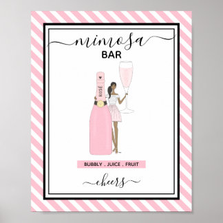 Poster Symbole unique de la barre Mimosa