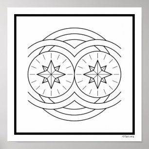 Poster Symbole universel
