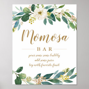 Poster Symbole vert Momosa Bar