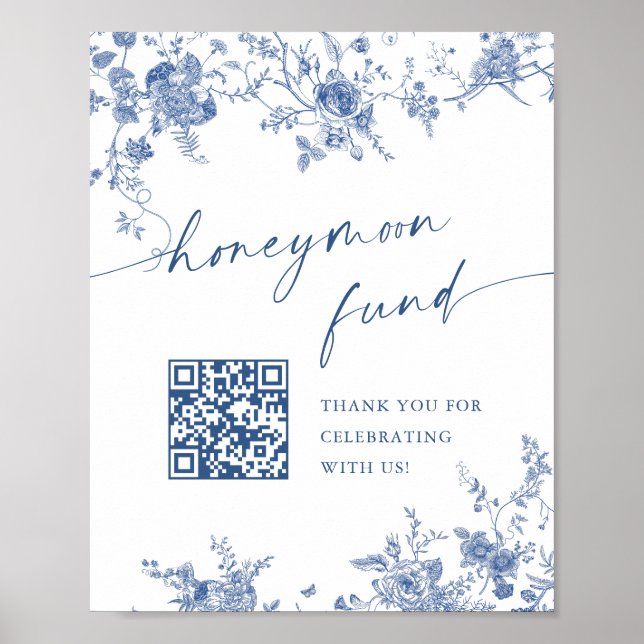 Poster Symbole victorien Dusty Blue Jardin Français Maria (Devant)