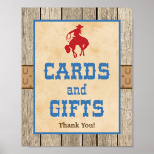 Poster Symbole Western Cowboy Party
