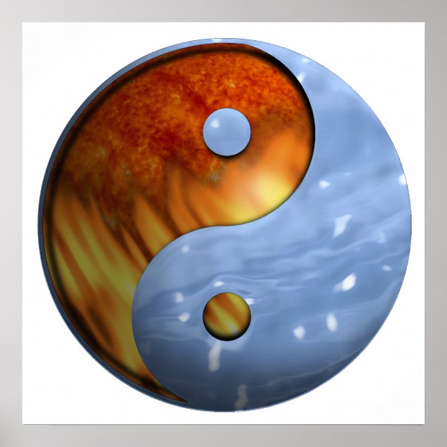 Poster Symbole Yin et Yang (Devant)