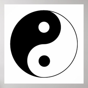 Poster SYMBOLE YIN / Yang