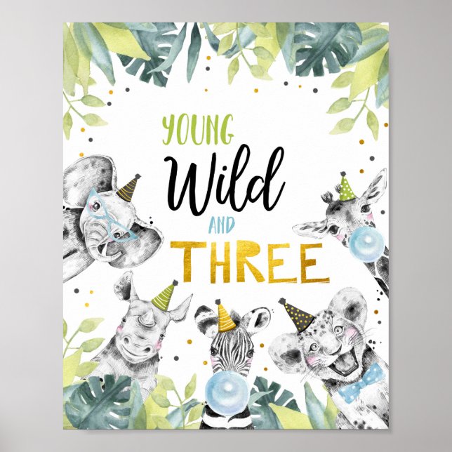 Poster Symbole Young Wild And The Safari Party Animals (Devant)