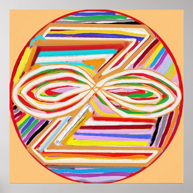 Poster SYMBOLE ZONAR - Karuna Reiki (Devant)