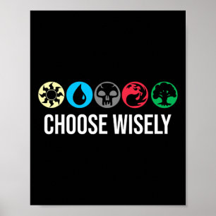 Poster Symboles de mana rassemblant la magie - Choisissez