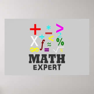 Poster Symboles mathématiques