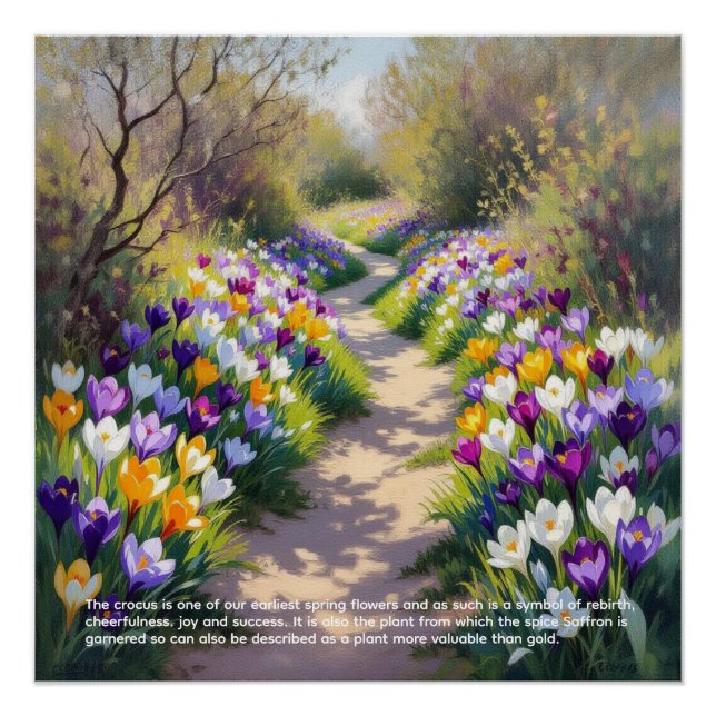 Poster Symbolisme du Crocus (Devant)