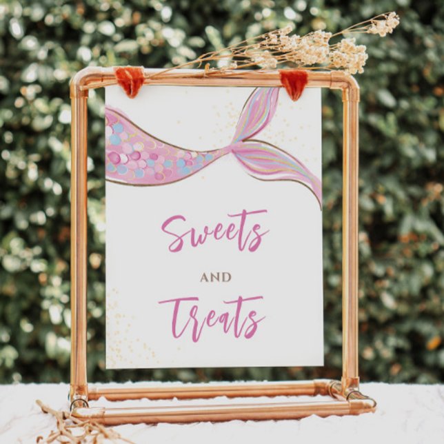 Poster Sympathique Dessert de sirène Signal d'anniversair (Créateur téléchargé)