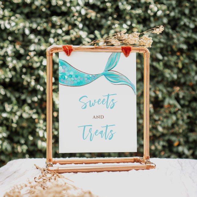 Poster Sympathique Dessert de sirène Signal d'anniversair (Créateur téléchargé)