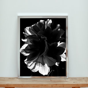Poster Symphonie dans les ombres monochromes et la lumièr