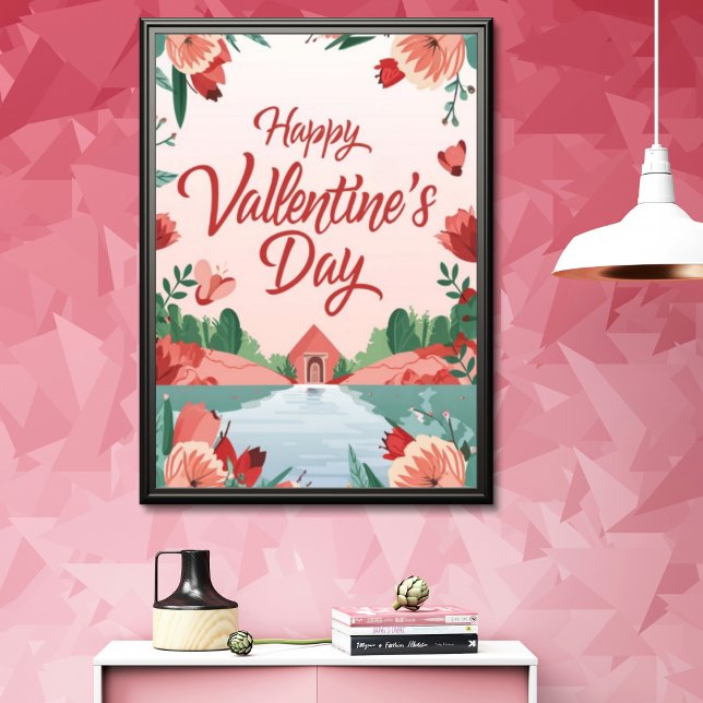 Poster Symphonie de l'amour de la nature Saint-Valentin (Créateur téléchargé)