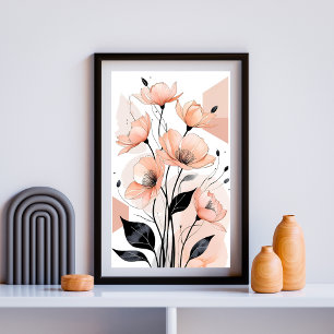 Poster Symphonie de Pétales Rosés