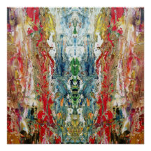 Symphonie du Chaos - Palette de l’artiste Abstrait