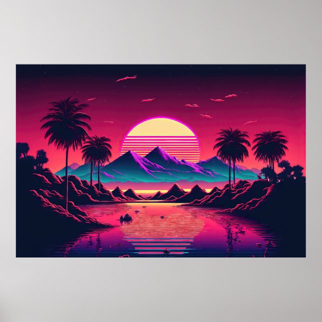 Poster Symphonie du coucher de soleil électrique : un Ode (Devant)