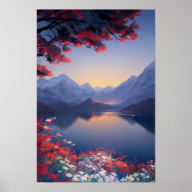 Poster Symphonie florale de Mountain Lake (Devant)