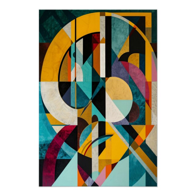 Poster Symphonie géométrique (Devant)