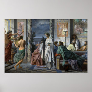 Poster Symposium de Platon par Anselm Feuerbach