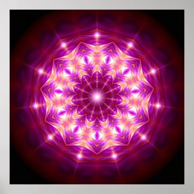 Poster Synchronicité Mandala (Devant)