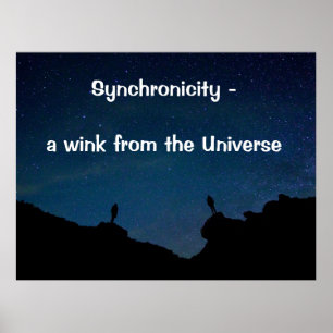 Poster Synchronicité - un clin d'oeil de la citation univ