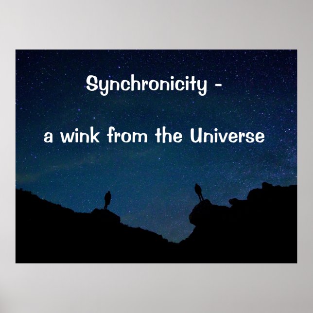 Poster Synchronicité - un clin d'oeil de la citation univ (Devant)