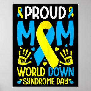 Poster Syndrome de Down Maman Ruban World Syndrome de Dow