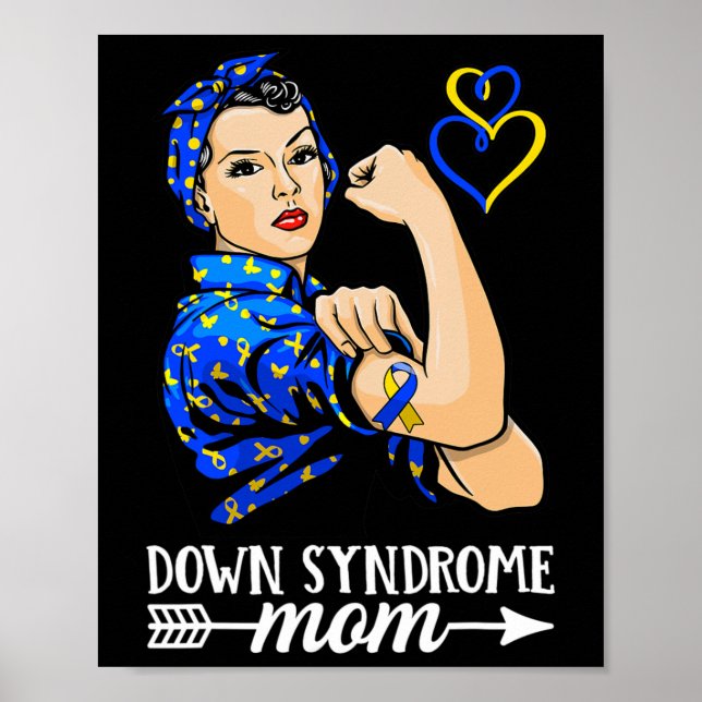 Poster Syndrome de Down Maman Trisomie 21 Syndrome de Dow (Devant)