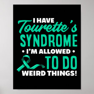 Poster Syndrome de la Tourette Syndrome amusant syndrome 