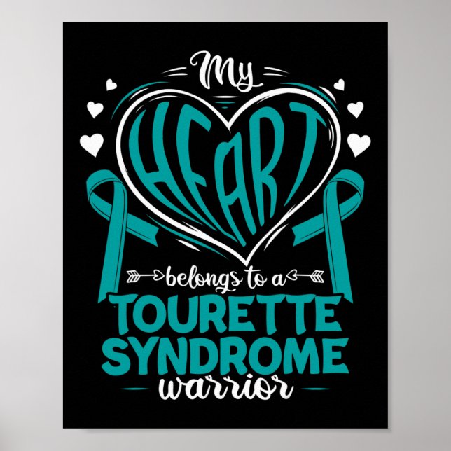 Poster Syndrome Tourette Sensibilisation au syndrome Tour (Devant)