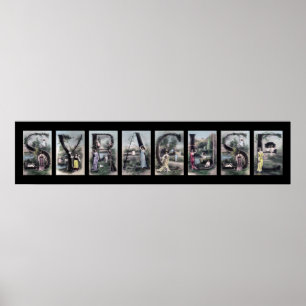 Poster SYRACUSE Alphabet Vintage Lettre Nom Art