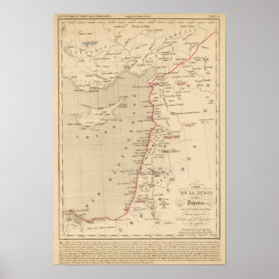 Poster Syrie et de la Palestine, 624 ans apres JC