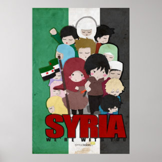 Poster SYRIE - Nous sommes avec vous