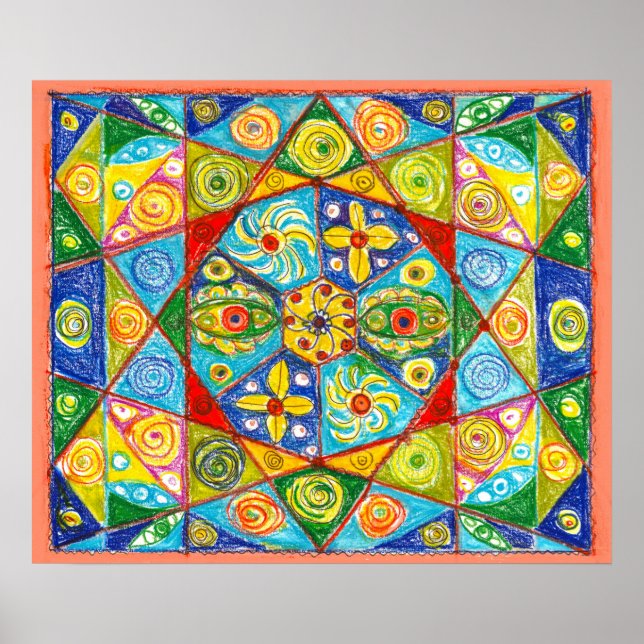 Poster Système Abstrait (Devant)