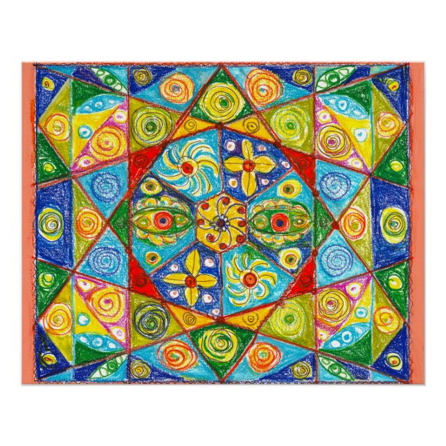 Poster Système Abstrait (Devant)