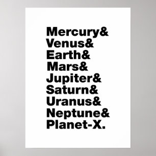 Poster Système solaire