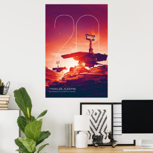 Poster Système solaire, 20 ans d'esprit et d'opportunité