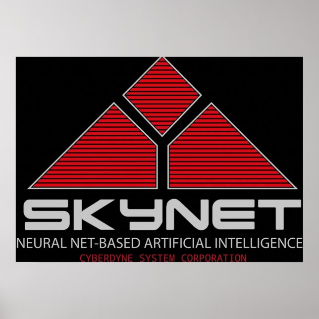 Poster Systèmes Cyberdyne Skynet (Devant)