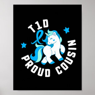 Poster T1d Fière Cousine Diabète T1 Sensibilisation Cute 