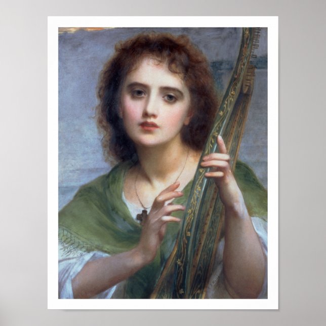 Poster T31601 A Lady with Lyre (panneau) (Devant)