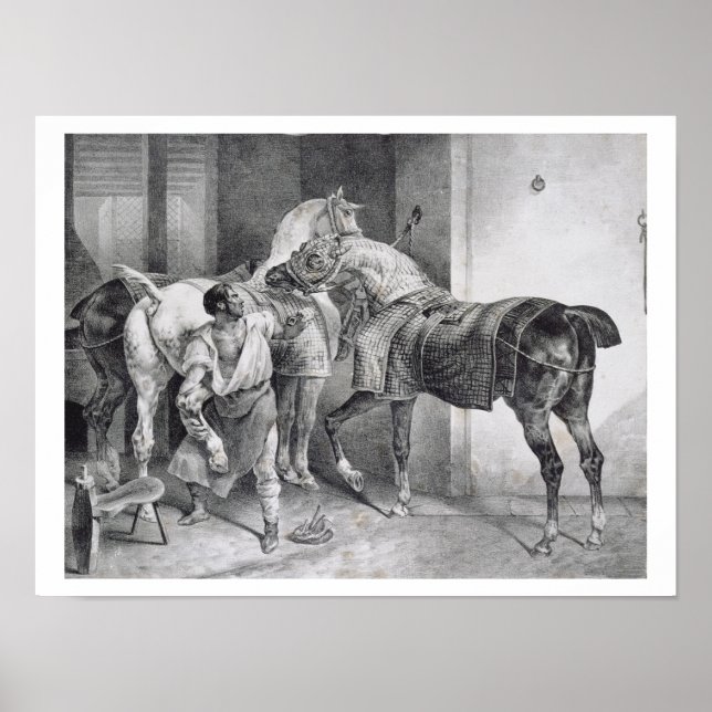 Poster T34894 The English Farrier, 1822 (litho) (Devant)