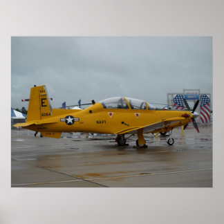 Poster T-6A Texan II Centenaire de l'aviation navale.