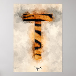 Poster T est pour Tiger
