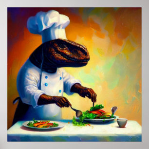 Poster T Rex Chef