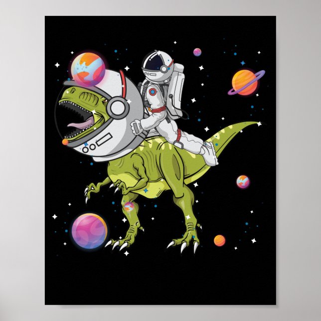 Poster T-Rex Dinosaur Astro T-Rex (Devant)