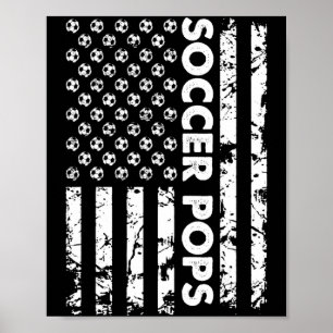 Poster T S de foot drôle drapeau américain vintage footba