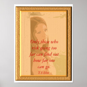 Poster T.S Eliot _ Citation sur l'affiche